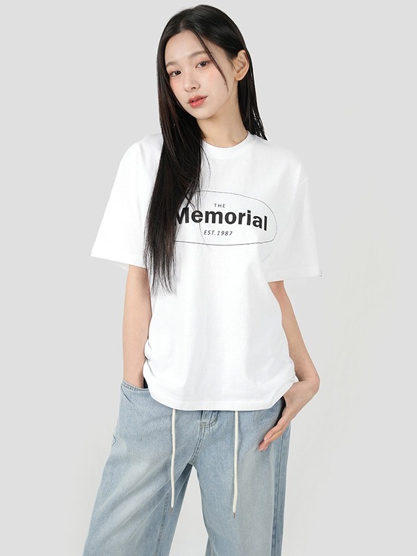 [ leand x memorial ] (UNISEX) Memorial Round Logo T-Shirt